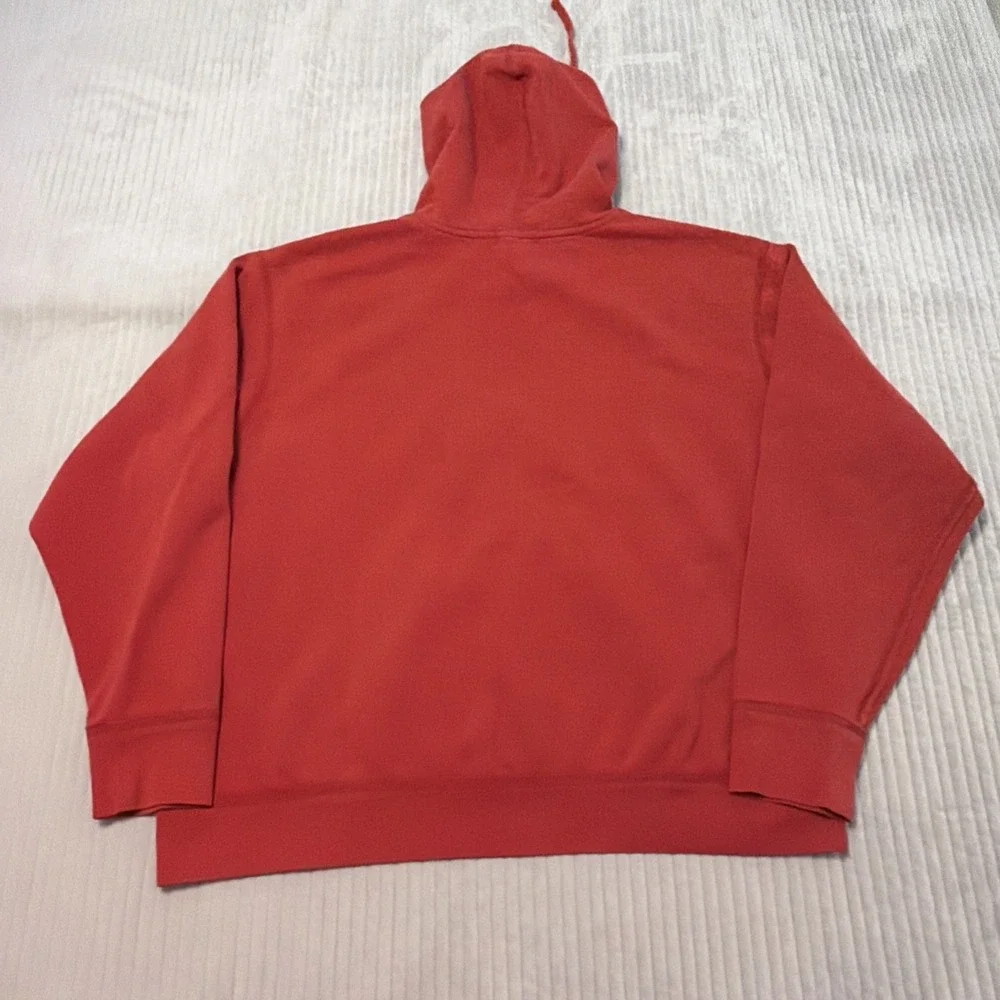 Ralph Lauren Polo Jeans Co Hoodie Mens 2XL Red Fleece PRL 67 Pullover Crest